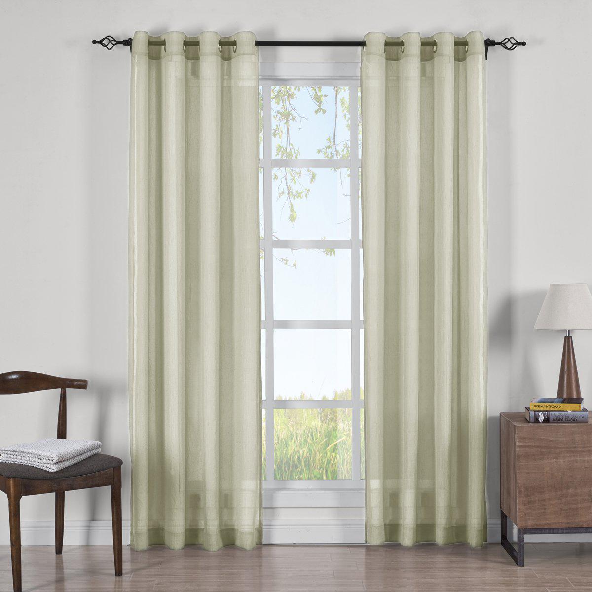 Abri Grommet Crushed Sheer Curtain Panels (Set of 2) - Image 11