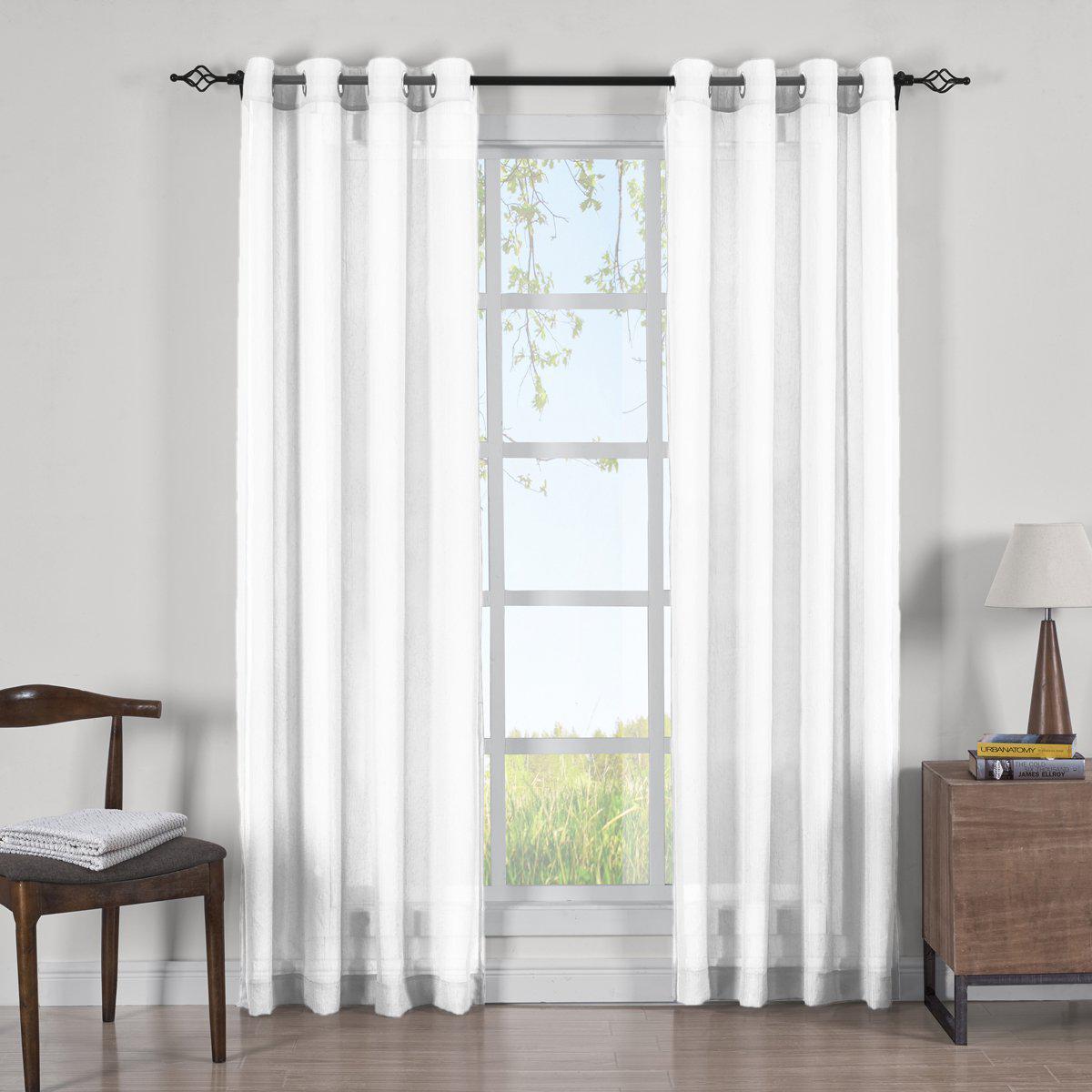 Abri Grommet Crushed Sheer Curtain Panels (Set of 2) - Image 10