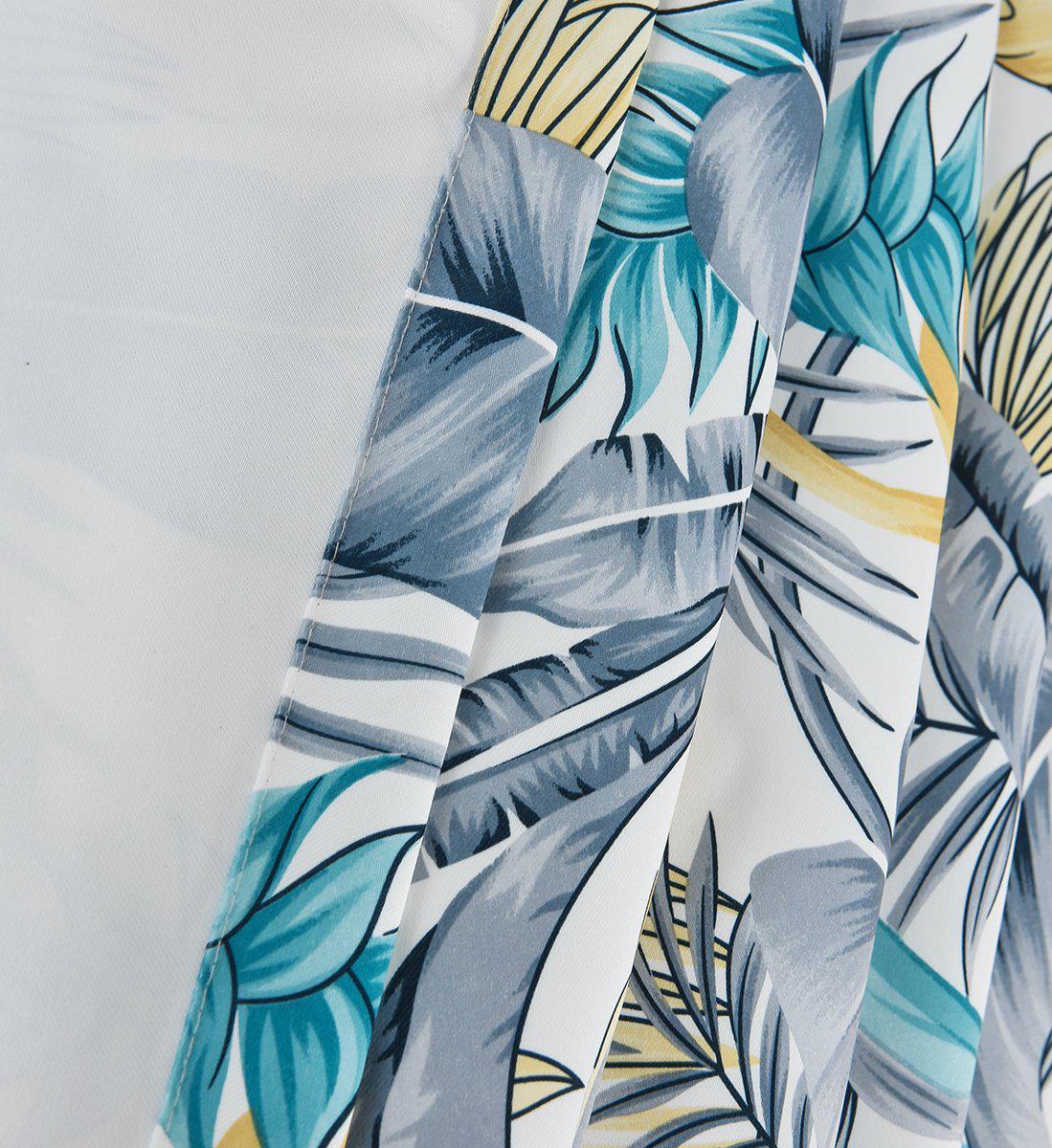 Set of 2 - Aster Window Valance 52Wx18L Sea Breeze of Feathers - Image 2