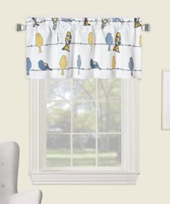 Pair of Birds Window Valance 52Wx18L (Set of 2)