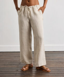 Lounge Linen Pants in Oatmeal
