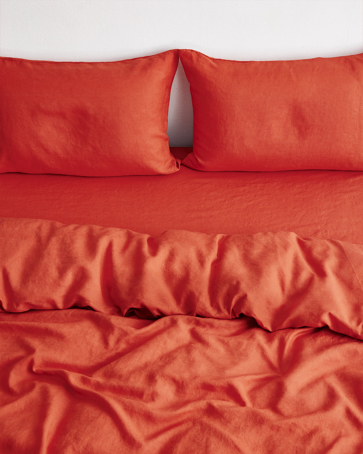 Paprika 100% French Flax Linen Bedding Set - Image 4