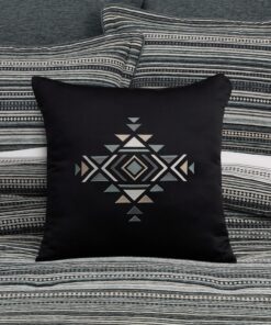 Parallel 18 Square Embellished Decorative Throw Pillow