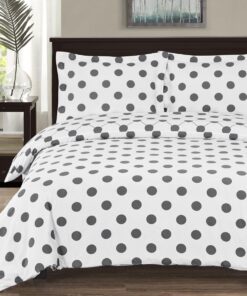 Percale Duvet Cover Set - Polka Dot