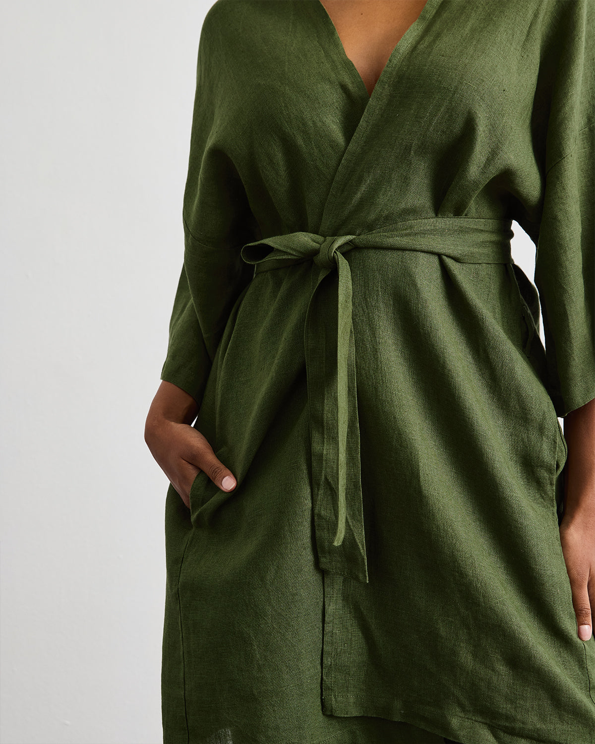 Robe Set in Olive - Image 6