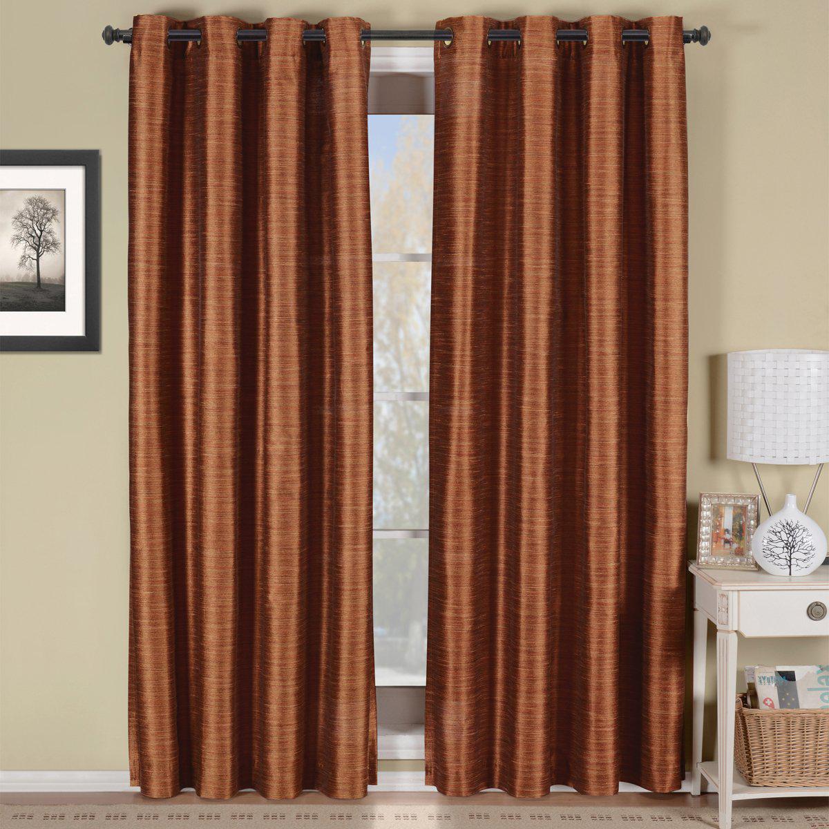 Geneva Lined Energy Saving Black-Out Grommet Curtain Panel Single - Image 11