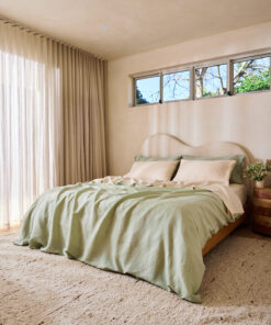 Sage & Crème 100% French Flax Linen Bedding Bundle