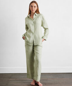Sage 100% French Flax Linen Pants