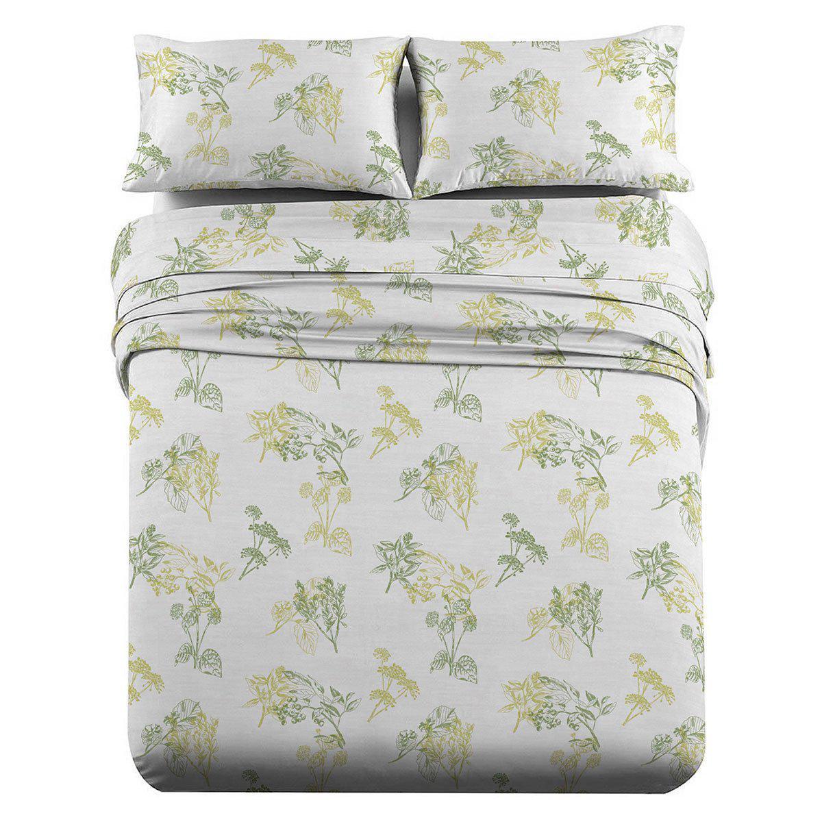 Split King Adjustable Sheet Set Heavyweight Printed Flannel Sheet Sets - Image 5