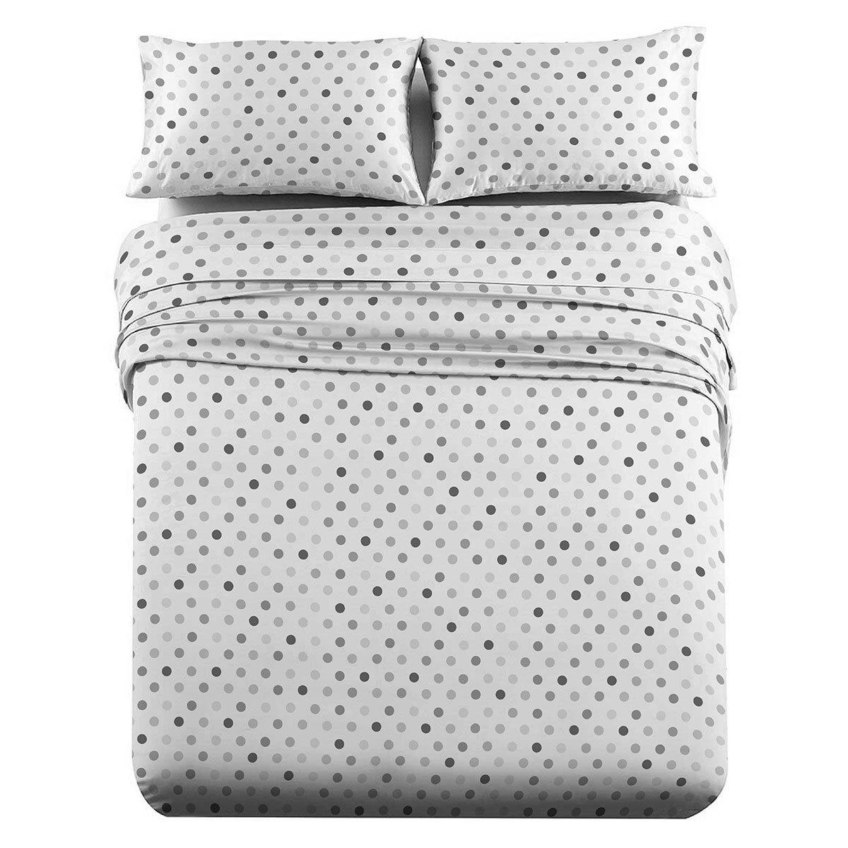 Split King Adjustable Sheet Set Heavyweight Printed Flannel Sheet Sets - Image 4
