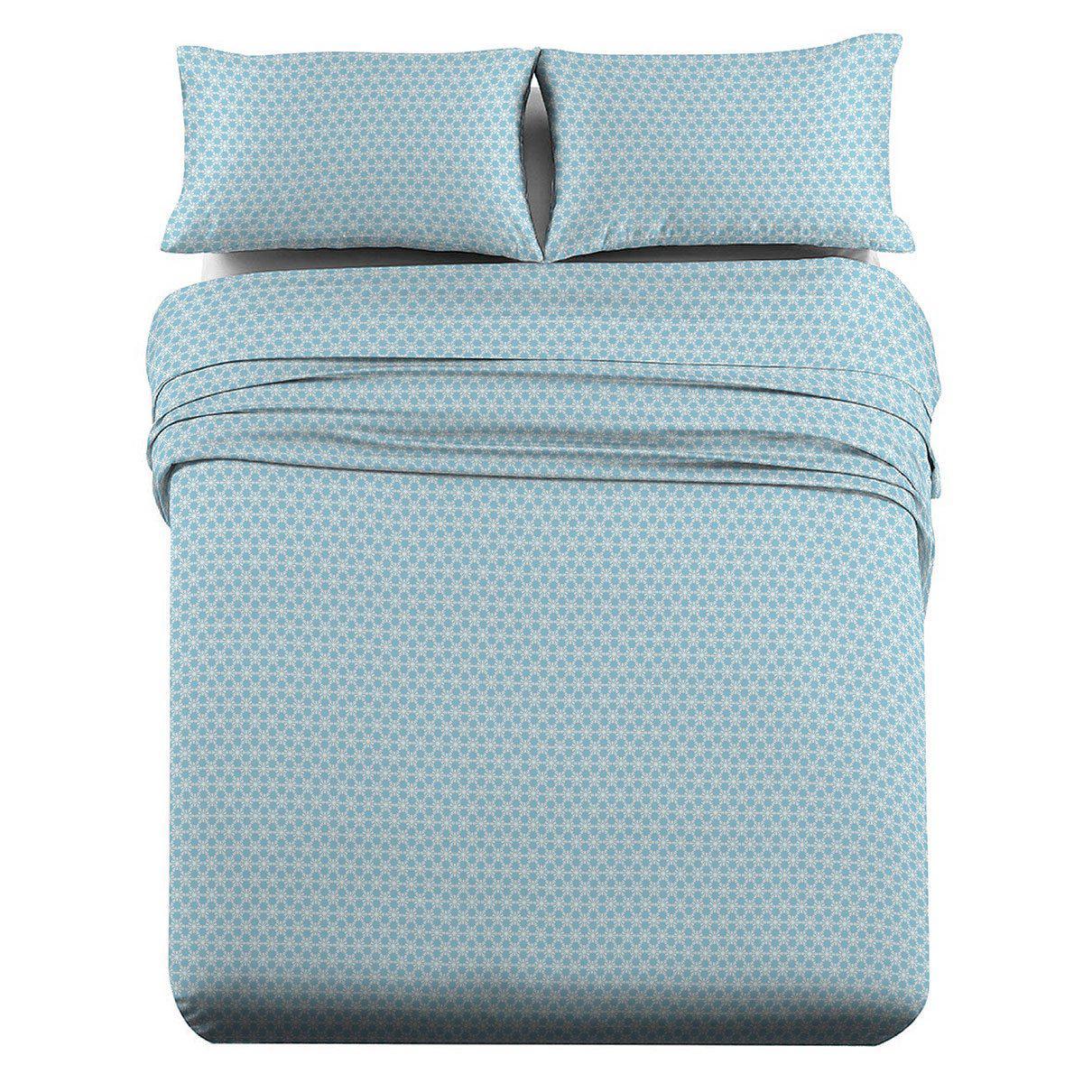 Split King Adjustable Sheet Set Heavyweight Printed Flannel Sheet Sets - Image 15