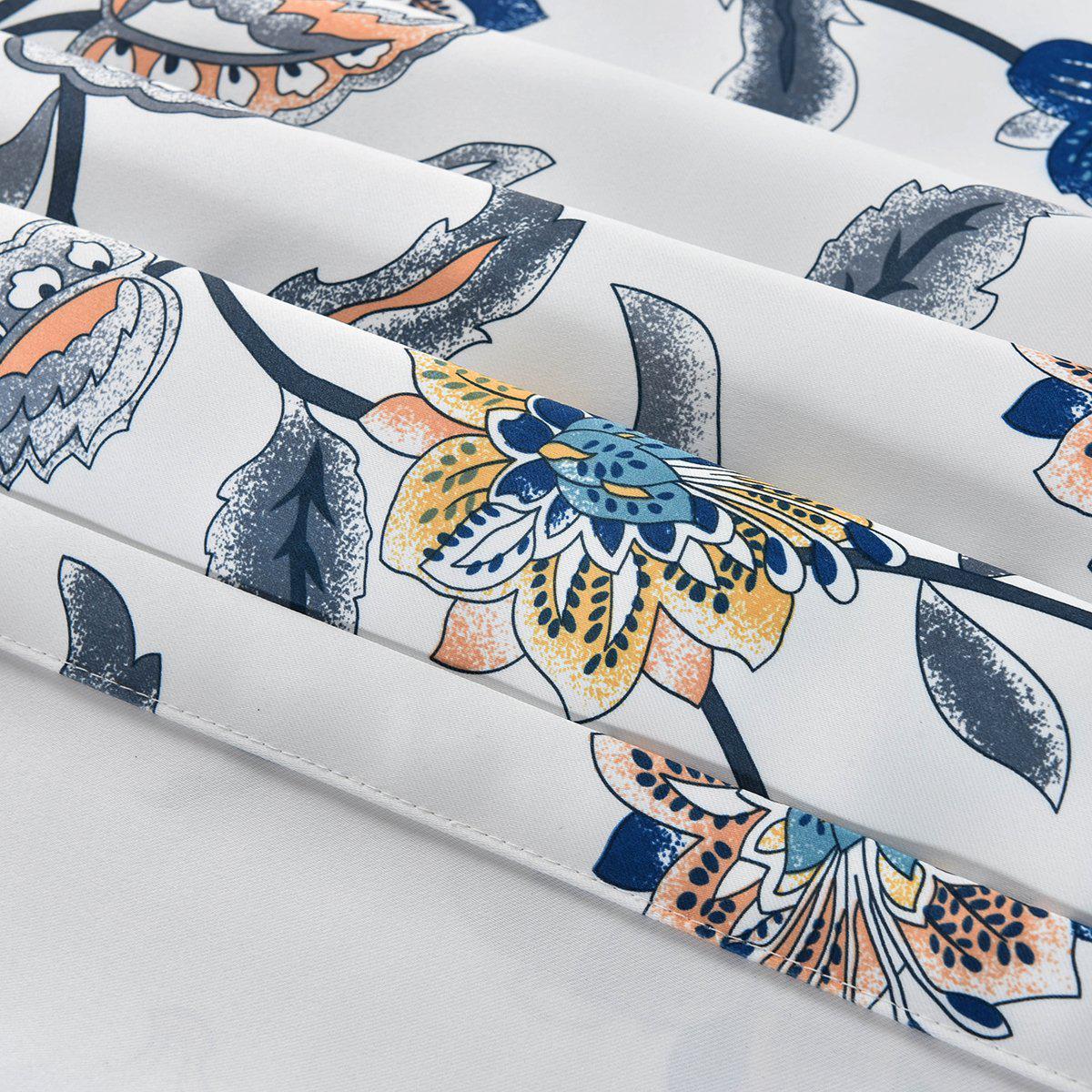 Spring Vine Rod Pocket Tie Up Window Curtain Room Darkening Shade (46 W X 63 L) - Image 2