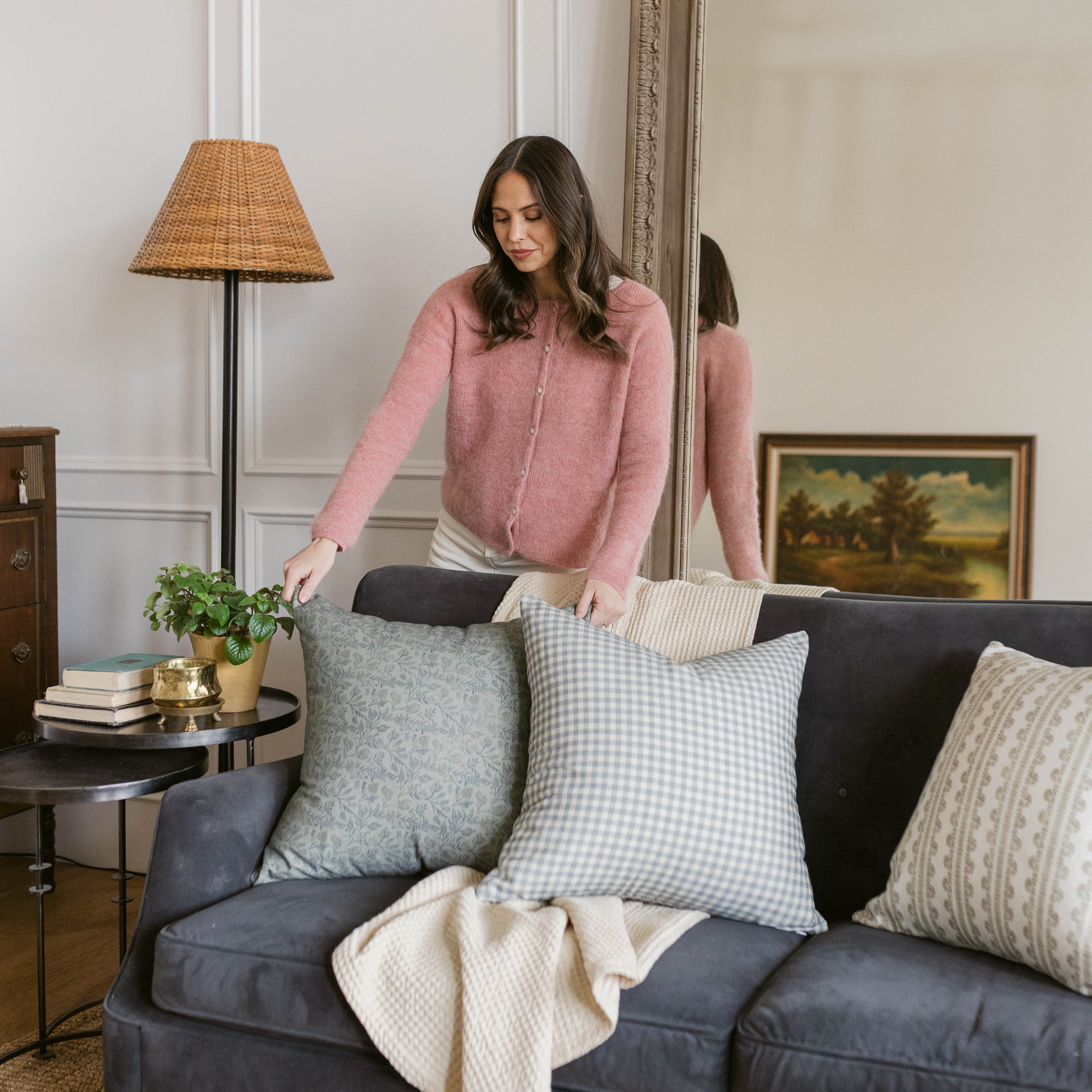 Dusty blue Gingham - 18 | 20 | 22 | 26 - Image 13