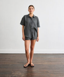 Short Lounge Set in Charcoal