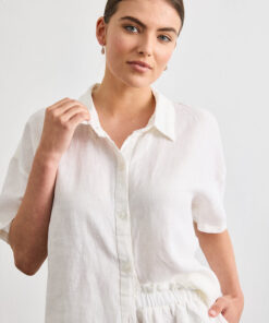 Marina Short Sleeve Shirt in White