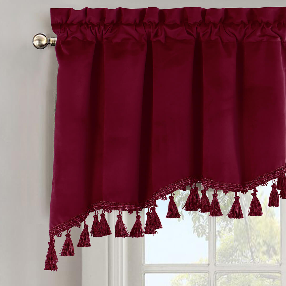 Heavyweight Velvet Swag Valance 70Wx30L - Image 8