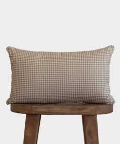 Mini Tan Gingham - Lumbar - 12x20 | 12x40
