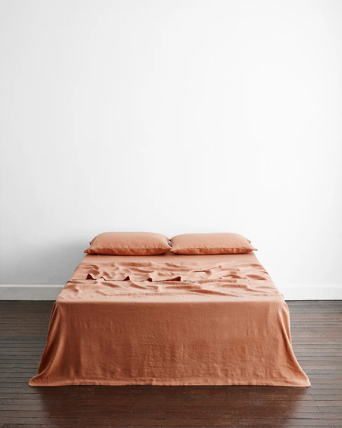 Terracotta & Hazelnut 100% French Flax LinenQuilt Bedding Bundle - Image 4