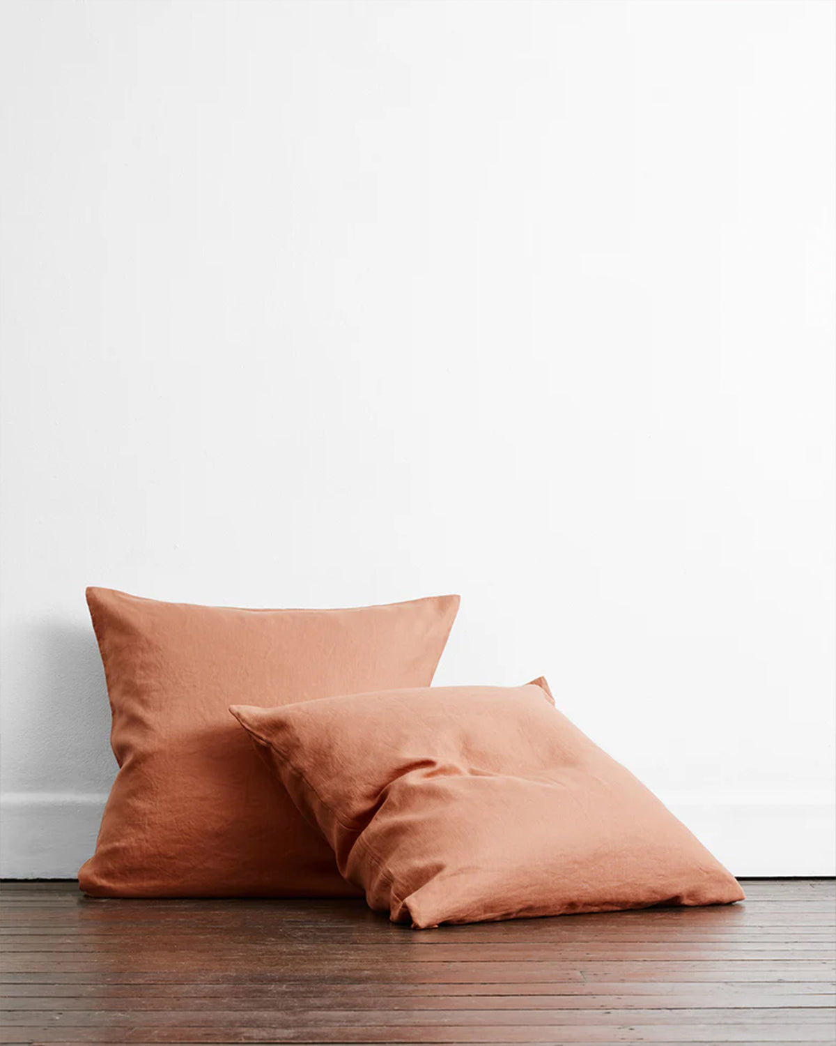 Terracotta & Hazelnut 100% French Flax LinenQuilt Bedding Bundle - Image 6