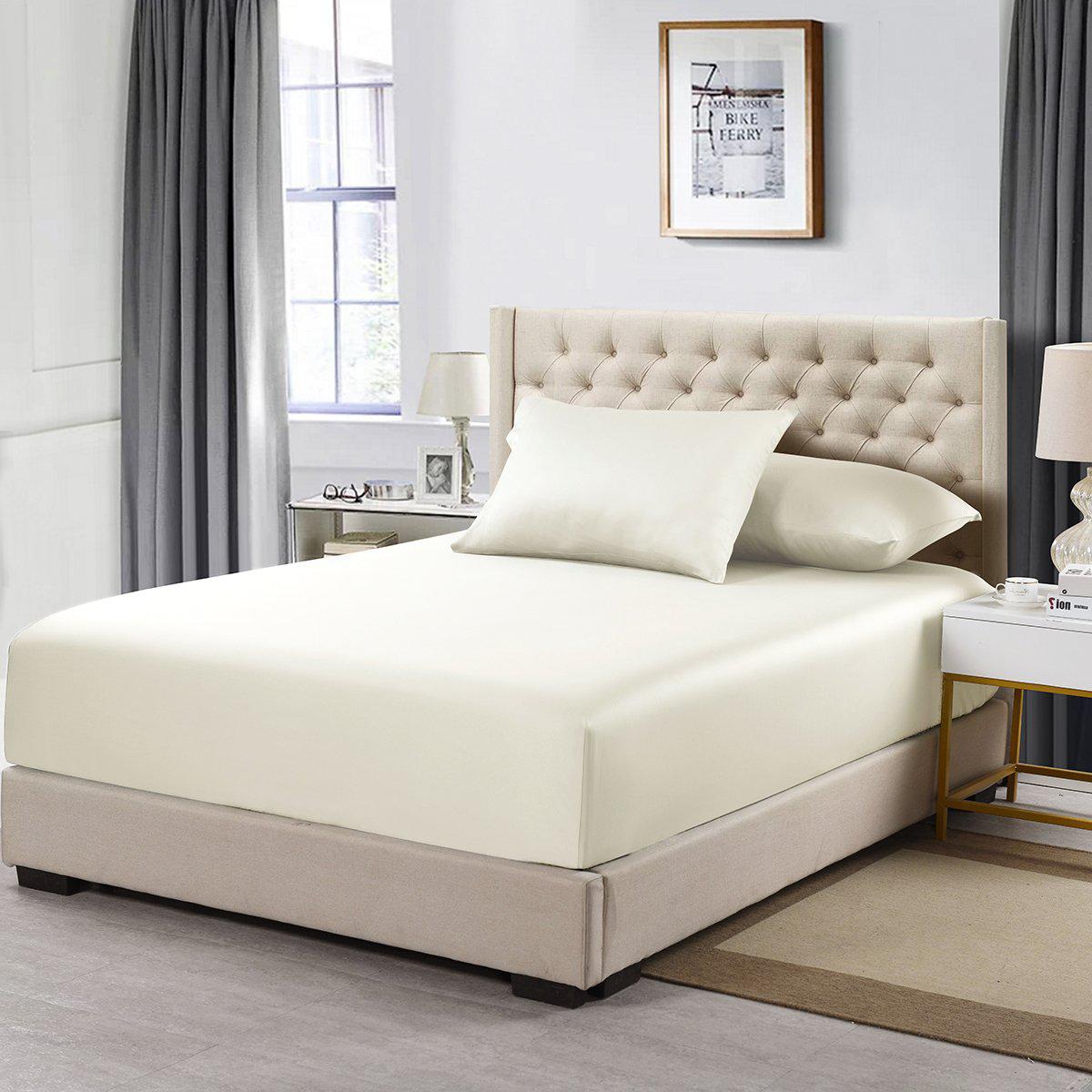 Percale Extra Deep Fitted (22 Inches) Fitted Sheet Only - Image 4