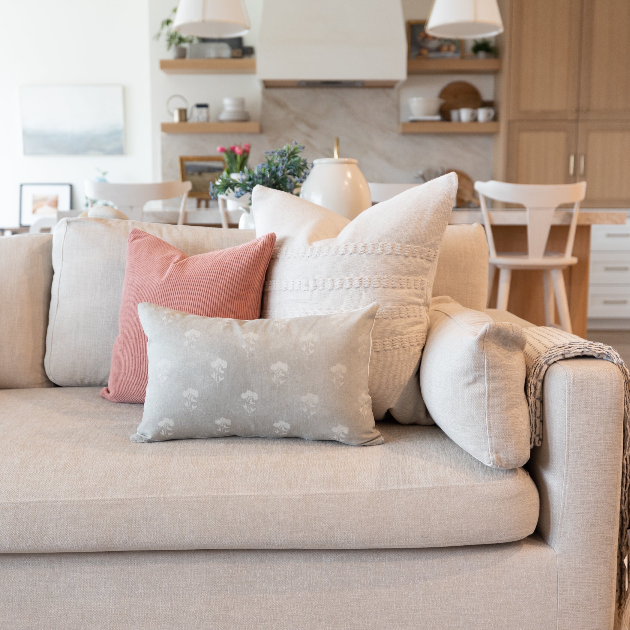 Fleur - Gray Floral Lumbar - 12x20 | 12x40 - Image 16