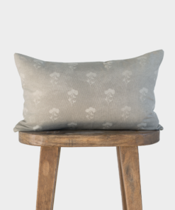Fleur - Gray Floral Lumbar - 12x20 | 12x40