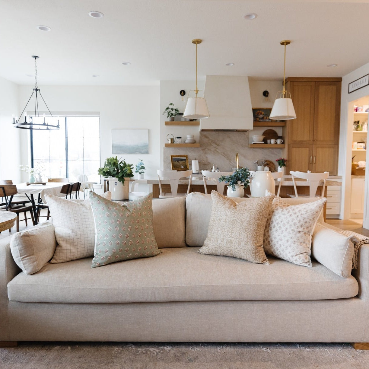 Hourglass Floral Pillow Cover - 18 | 22 - Image 6