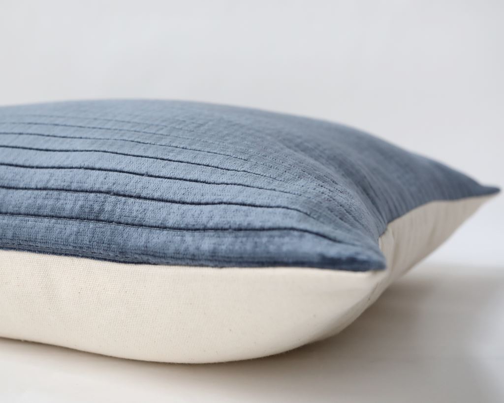 Rhone. Lagoon Velvet. Long Lumbar Pillow - Image 5