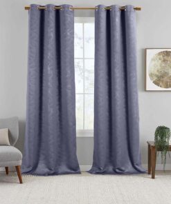 Virginia Blackout Weave Grommet Curtain Panels (Set of 2)