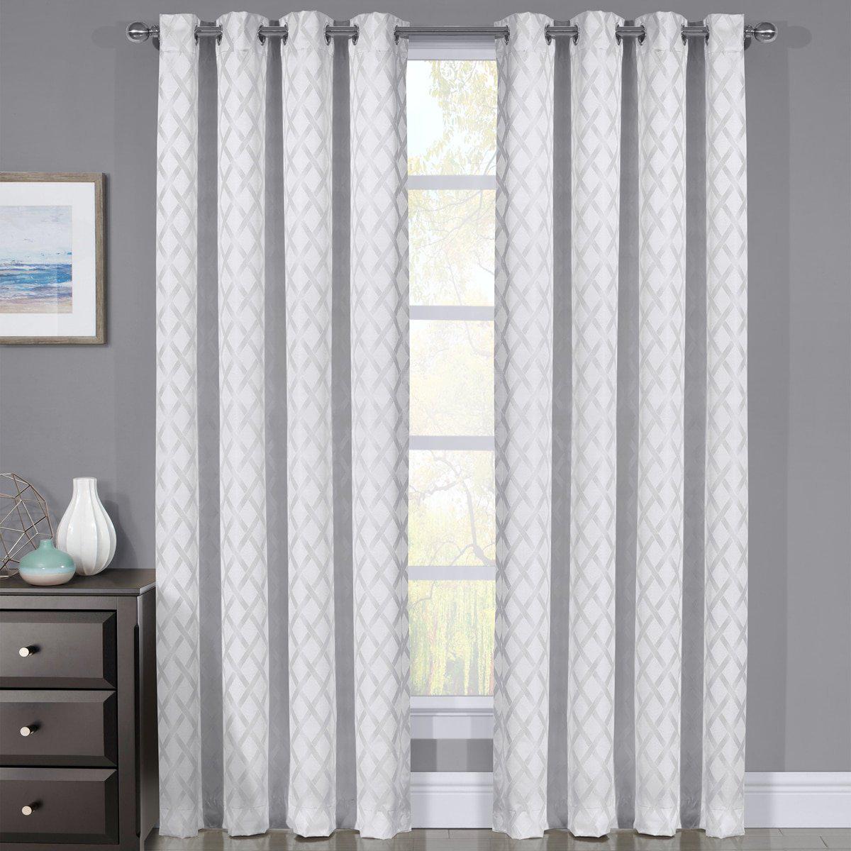 100% Blackout Curtain Panels Rosaline - Woven Jacquard Triple Pass Thermal Insulated (Set of 2 Panels) - Image 5