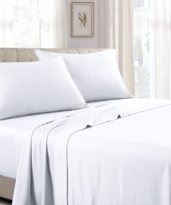 Split Queen Bed Sheet Set - Solid 340 Thread Count