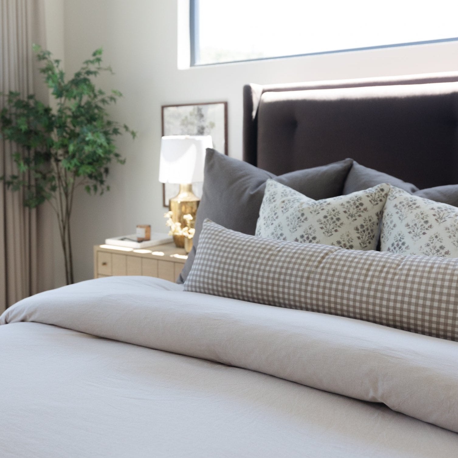 Tan Gingham - Lumbar - 12x20 | 12x40 - Image 14