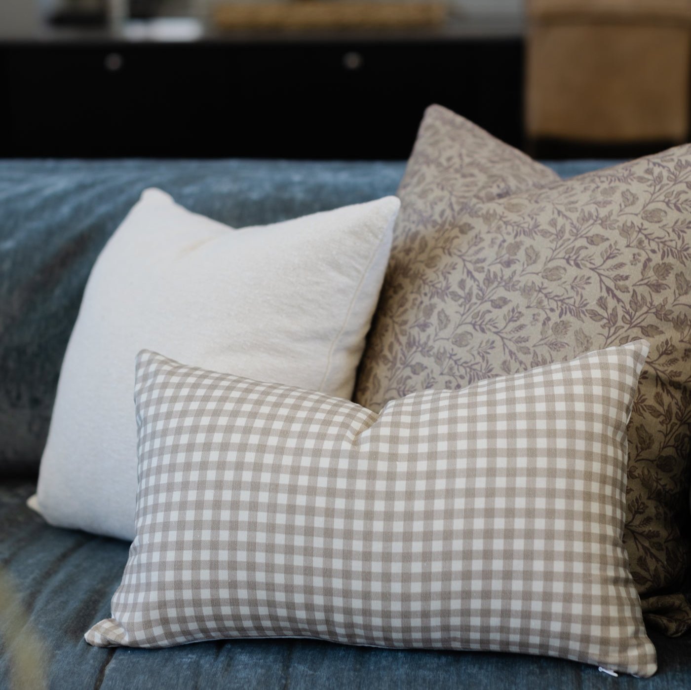 Tan Gingham - Lumbar - 12x20 | 12x40 - Image 12