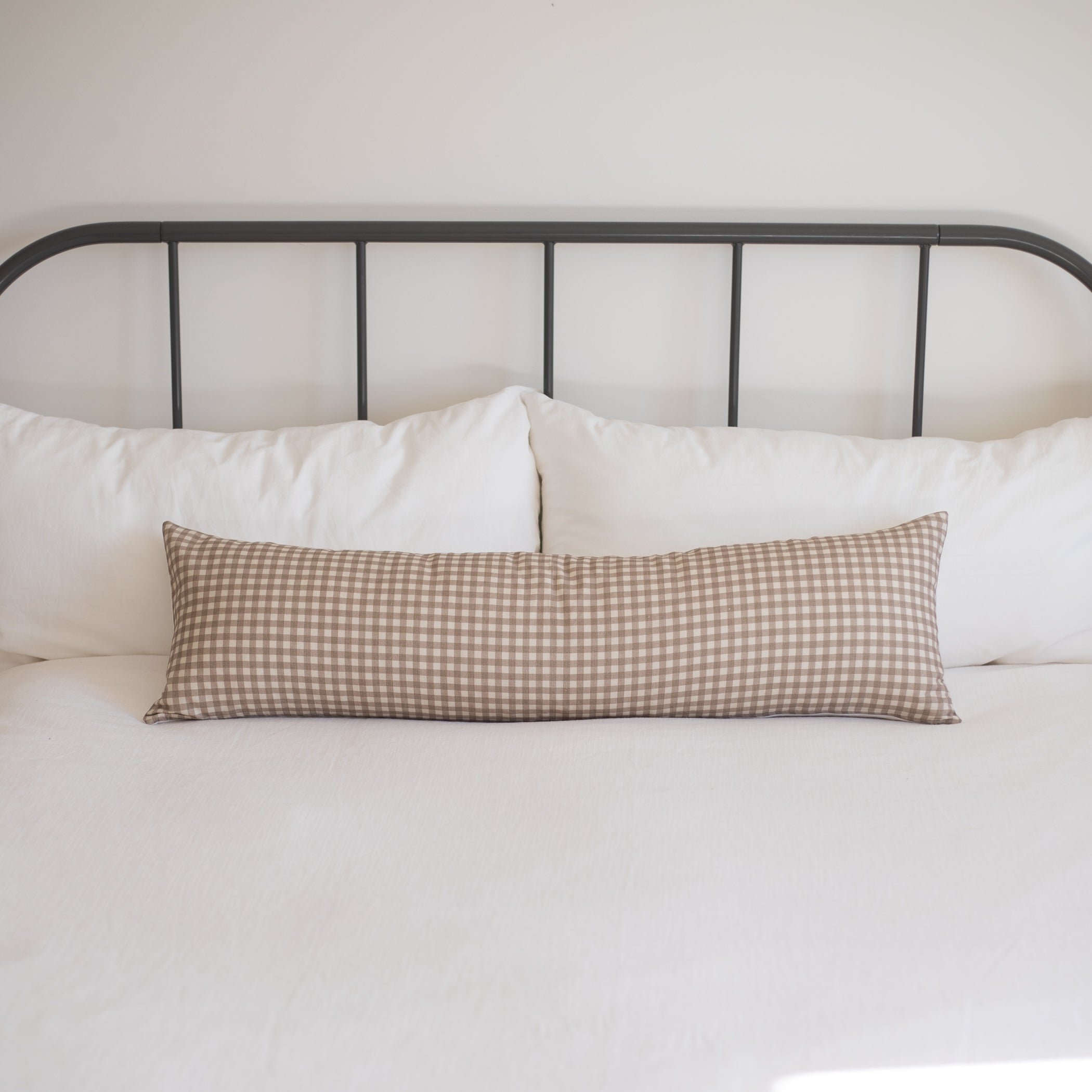 Tan Gingham - Lumbar - 12x20 | 12x40 - Image 2