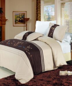 Celeste Cotton Embroidered Duvet Cover Sets. Full/Queen